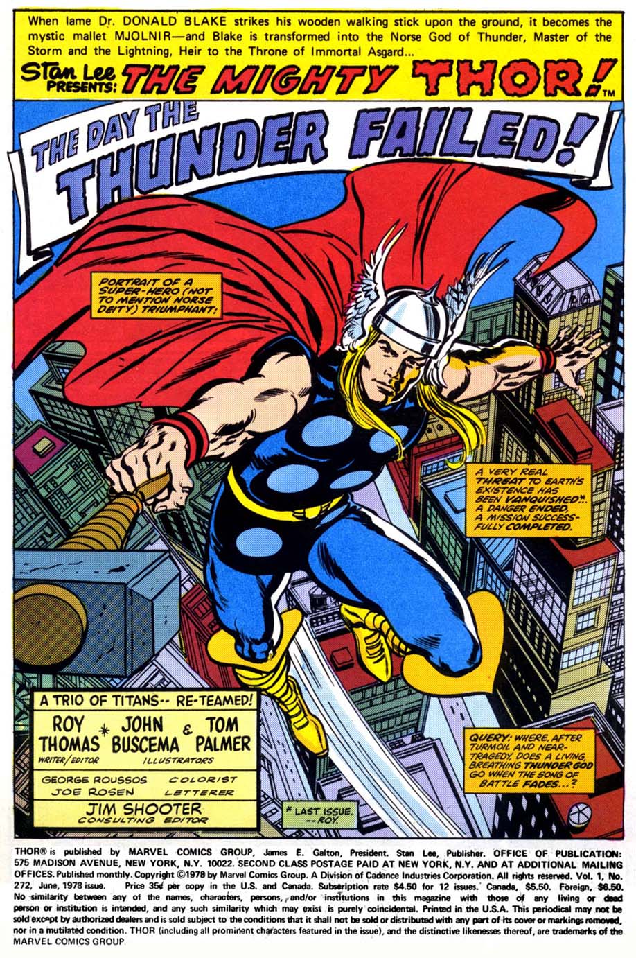 Thor 272 BHOC: THOR #272 – The Tom Brevoort Experience