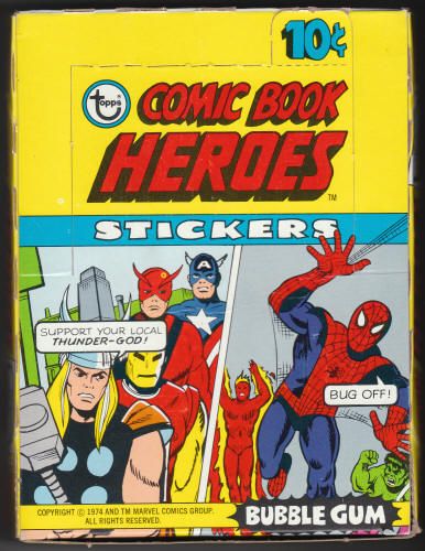 The 1974/1975 Topps Marvel Super Heroes Stickers – The Tom