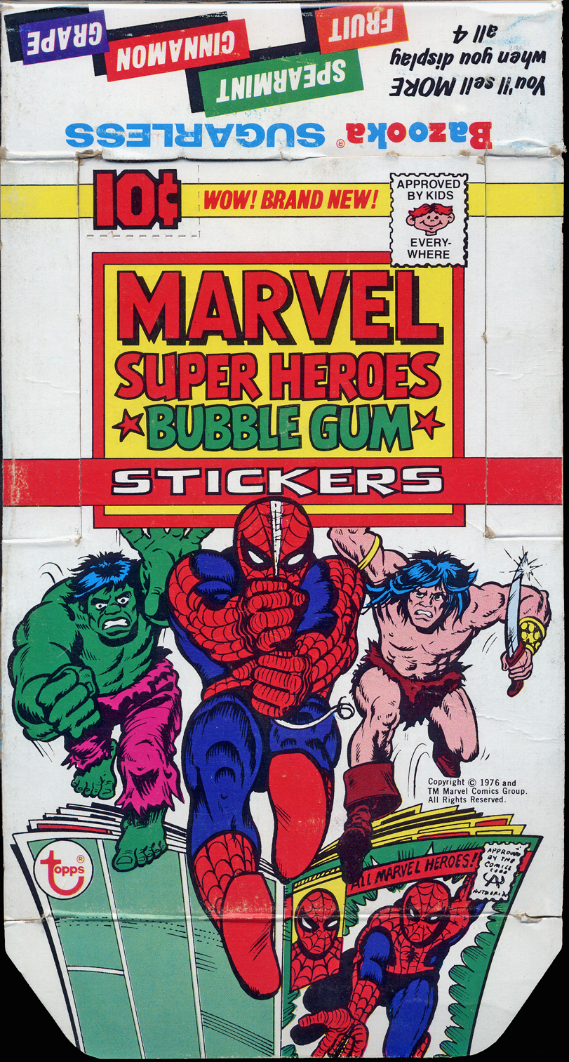 The 1975/1976 Topps Marvel Super Hero Stickers – The Tom Brevoort
