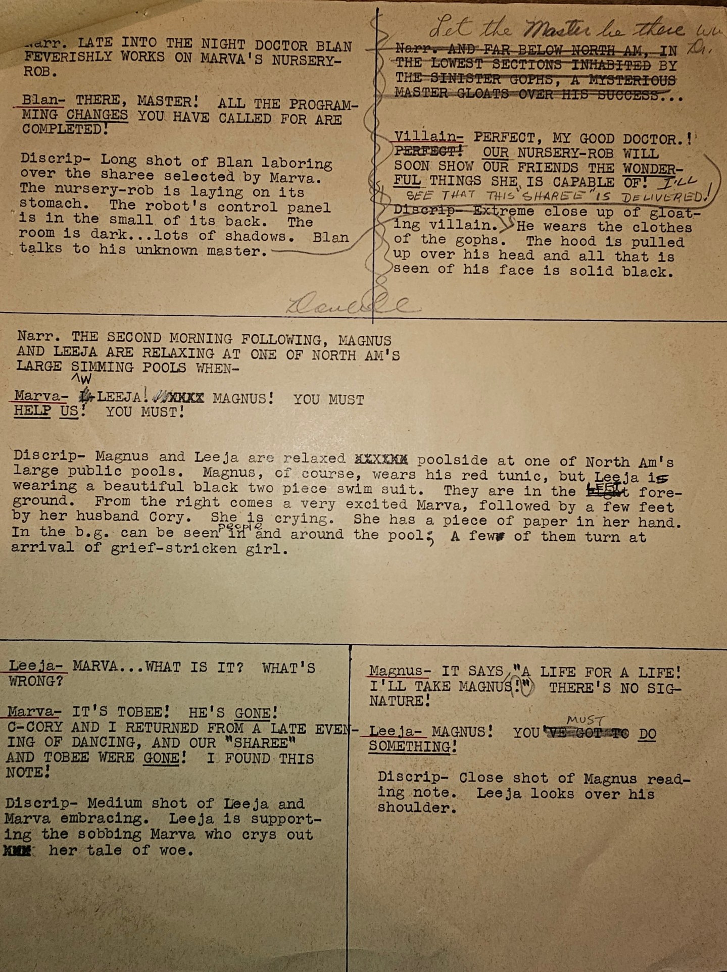 Right Thrower Script The Unseen MAGNUS, ROBOT RIGHT #29 Script – The Tom Brevoort Experience