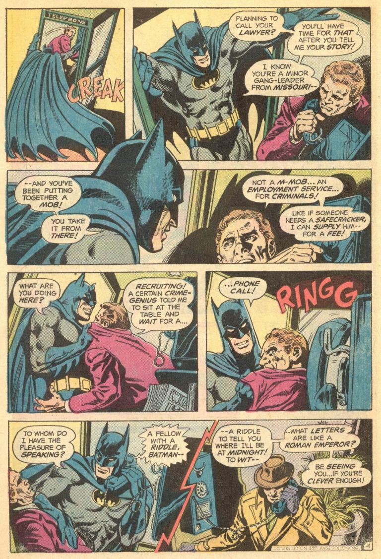 BC: BATMAN #263 – The Tom Brevoort Experience